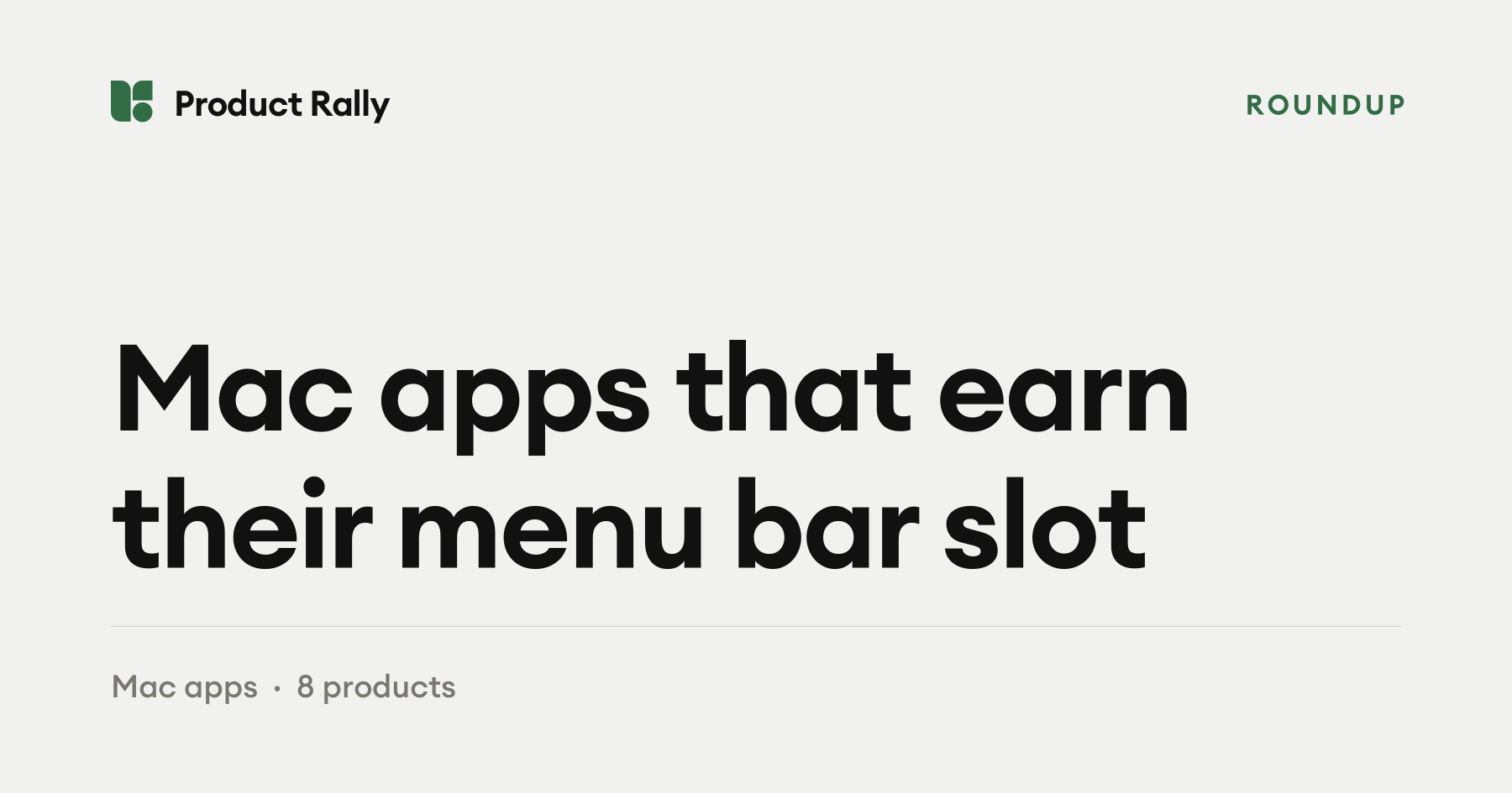 Mac apps that earn their menu bar slot